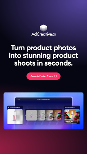 AdCreative.ai — Turn product photos into stunning product shoots