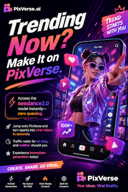 PixVerse — Trending Now. Make It on PixVerse.